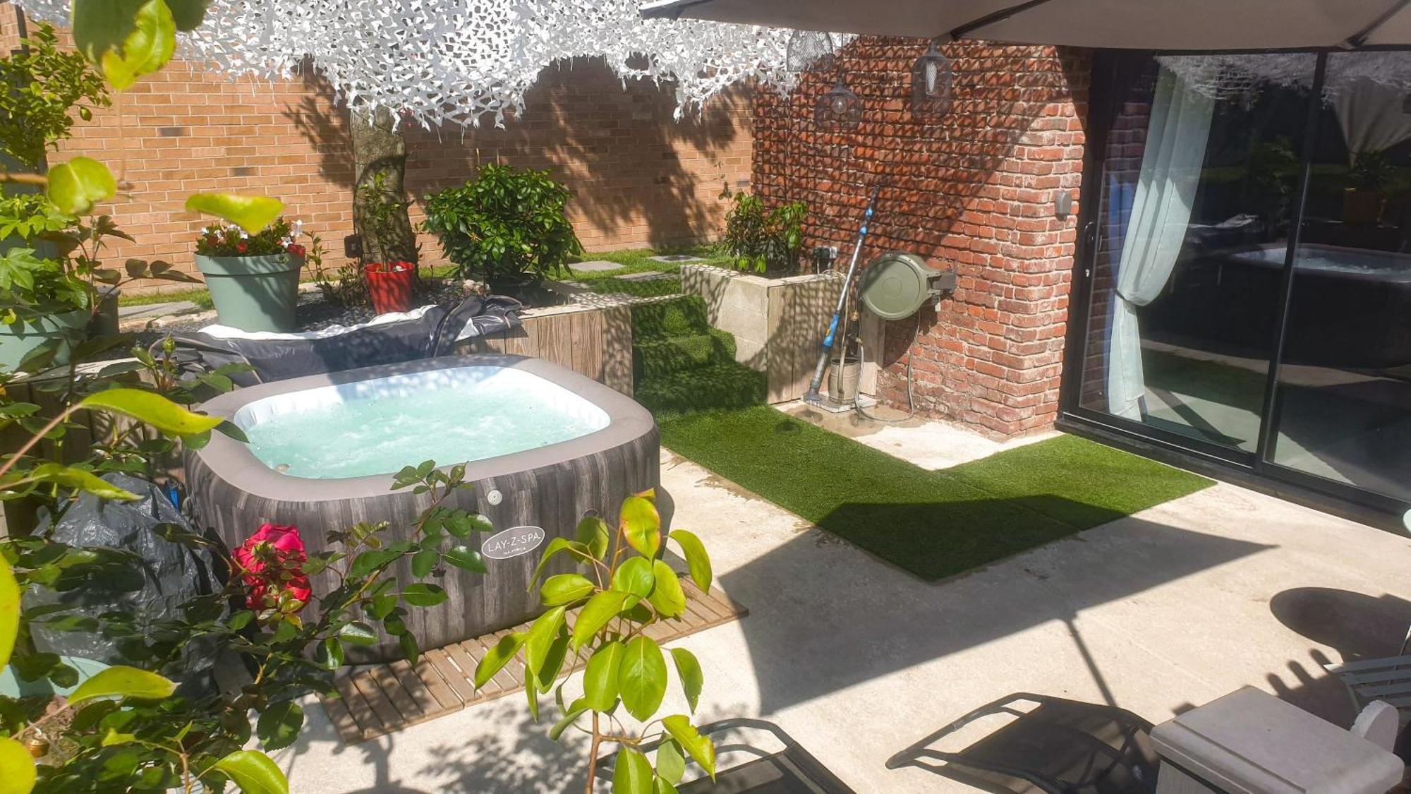 Gary Suite - Studio Cosy, Spa Et Jardin Privatif A 4 Min De Cambrai Awoingt Екстер'єр фото
