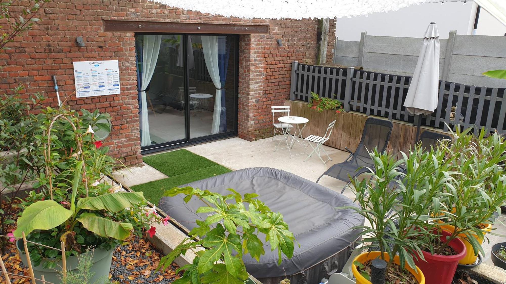 Gary Suite - Studio Cosy, Spa Et Jardin Privatif A 4 Min De Cambrai Awoingt Екстер'єр фото